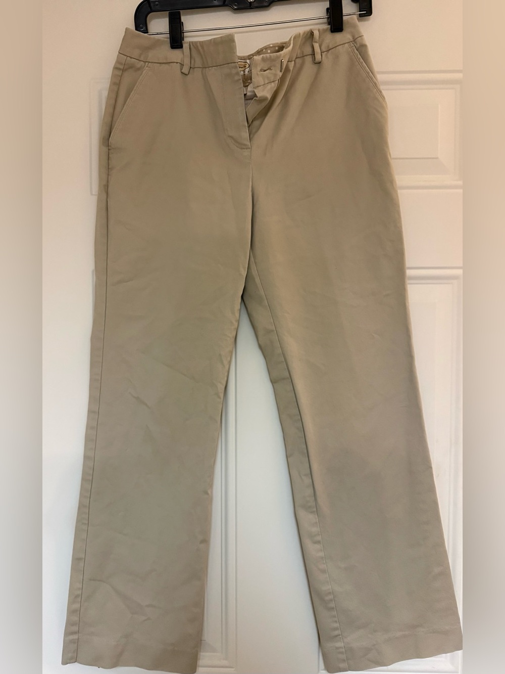 Talbots Chinos Women’s  Petites Khaki Stretch Straight Leg Size 8